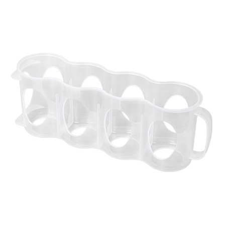 Utrymmesbesparande burkar förvaringsställ förvaringslåda handdragen 4 sektions kylskåp dryck förvaringslåda burkorganisatör kylskåp förvaring 