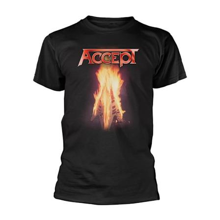 Accept Unisex Adult Flying V T-Shirt M Svart Black M