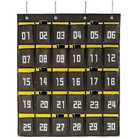 Nummerert Klasserom Diverse Skap Lommediagram For Mobiltelefoner Holder Veggdør Hengende Organizer - Ya