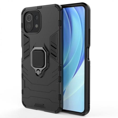 Xiaomi Mi 11 Lite Stöttåligt Skal Med Ringhållare Thinarmor Svart