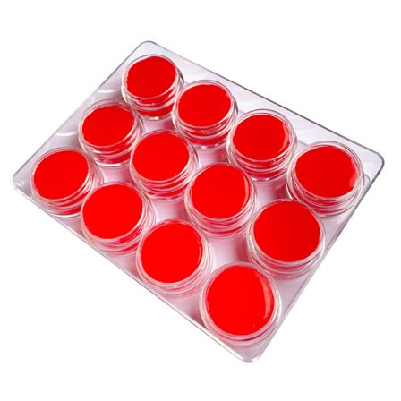 12 stk. Rød Diamantmaling Voks, Diamantkunstlim til Diamant Pai