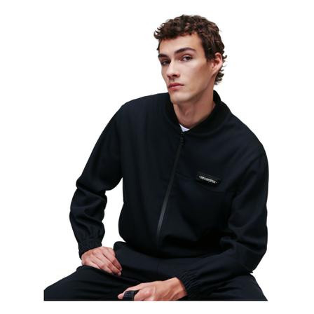 Karl Lagerfeld Zip Up Bomber Jakke Blå, Herre
