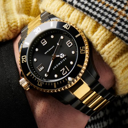 Dijon Tide Stainless Steel Watch for Men - Wrist watches