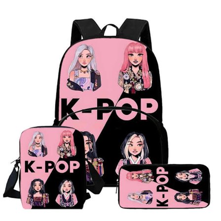 K-Pop Demon Hunter -reppu olkalaukku lounaslaukku penaali koulureppu-FS-