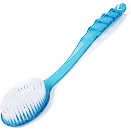 Massagebørste med langt håndtag, kropsbørste, rygmassagebørste, eksfolieringsbørste