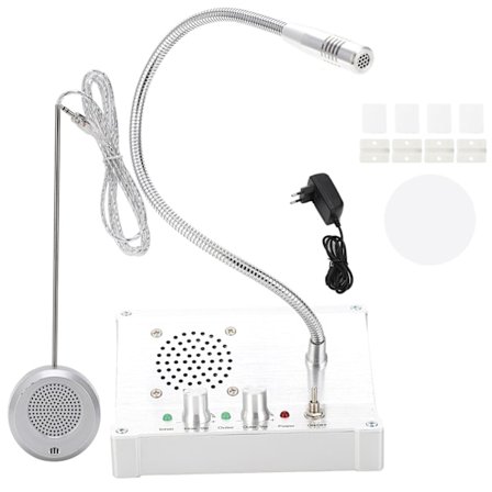 Dualway Bank Butikk Stasjon Vindu Skranke Intercom Interfonsystem EU 110V 240V