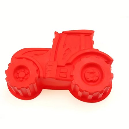 1 stk, Kakeform I Form Av En Traktor, 16,51 Cm X 26,92 Cm X 7,01 Cm, Bakeform, Bakepanne, Ovntilbehør, Rød