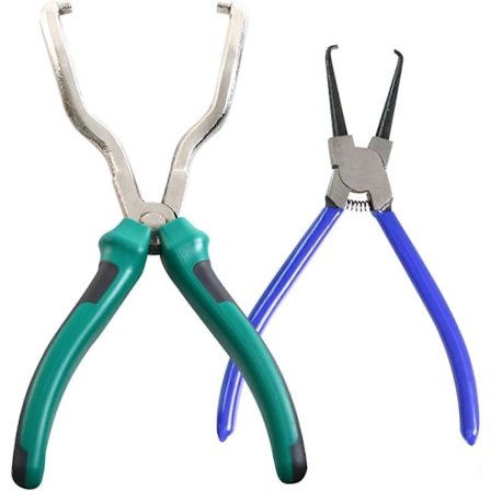 2 st Elektrisk Kopplingsborttagningstång, Elektrisk Kopplingsborttagningstång, Bränsleledning Bensin Clip