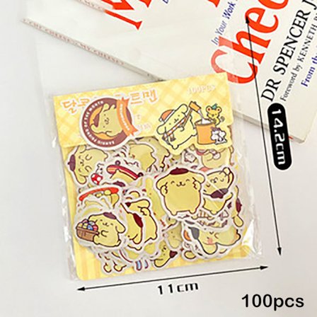 100 Ark Kreative Tegneserie Capybara Papirvarer Klistermærker DIY Dec