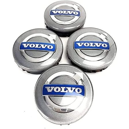 Volvo 02- 64MM 4-pakning Senterkopper Volvo Sølv i én størrelse