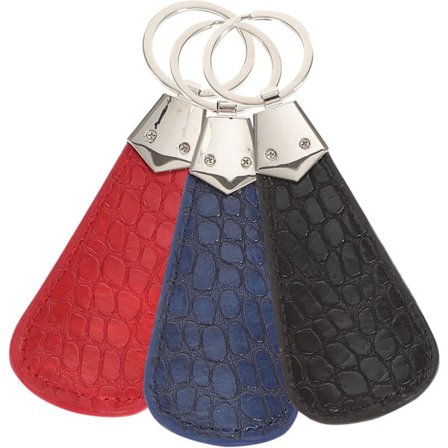 3 stk. bærbare skohorn nøkkelring kort rustfritt stål skohorn reisehjelp lomme skohorn med nøkkelring (tilfeldig farge)