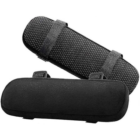 Stol Armstöd Kudde, 2 Delar Skum Mjuk Armbågskudde - Svart