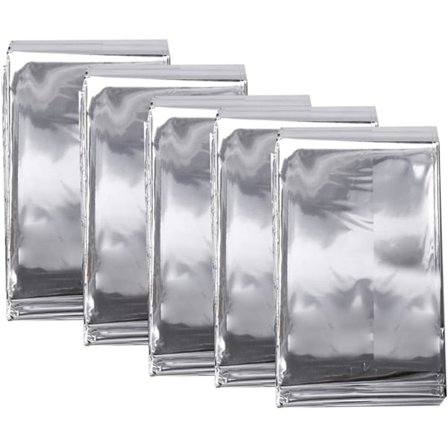 Nøddekke (5 stk) Stor størrelse 210 x 140 cm, Nøddekke for utendørs, Bevar kroppsvarmen, Vanntett, for C