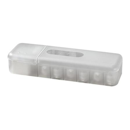 Kaapeli Säilytyslaatikko Laturi Organizer LÄKYVÄ VALKOINEN Transparent White