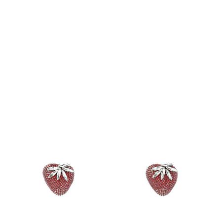 Alessandra Rich, Earrings Grijs, Dames, Maat:ONE Size