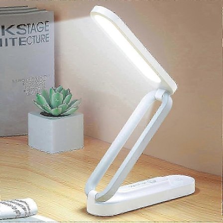 Kokoontaitettava johdoton LED-pöytävalaisin - himmennettävä pöytävalaisin 3 kirkkaustasolla - USB-ladattava versio