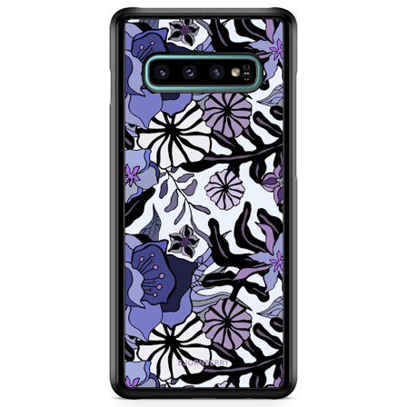 Bjornberry Skal Samsung Galaxy S10 - Lila Blommor