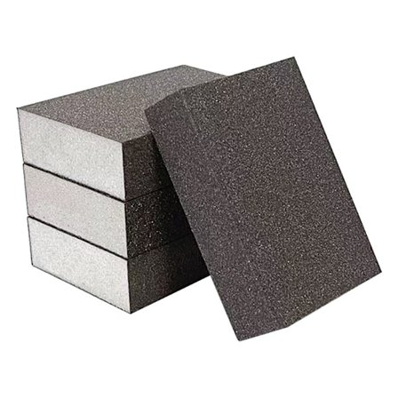 Firesidet Slibeklods, Slibende Poleringssvamp, Slibesvamp til Træ Metal Maling, Slibesvampsæt, Håndslibeklods til Ler, Våd og Tør Anvendelse.