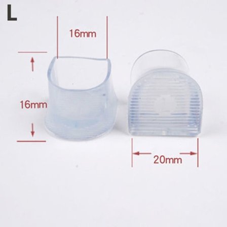 10 par högklackade hälstoppare VIT L white L