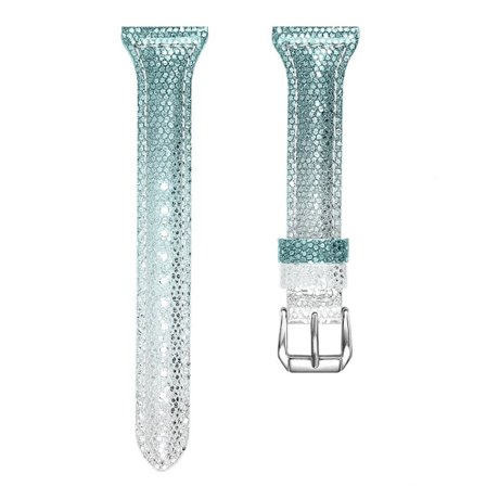 Honor MagicWatch 2 46mm kaltevuus väri naudannahka kellon hihna - Hopea / Vihreä