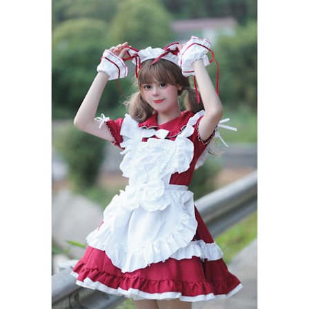 1 stk. Katteører Lolita Maid Kjole Anime Kostume Egnet til Forestillinger og Cosplay