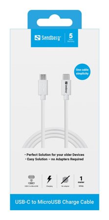 Sandberg USB-C to MicroUSB Charge