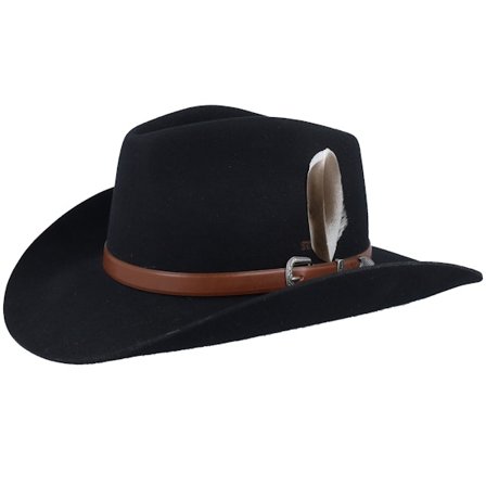 Stetson - Svart western Hatt - Woolfelt Black Western @ Hatstore