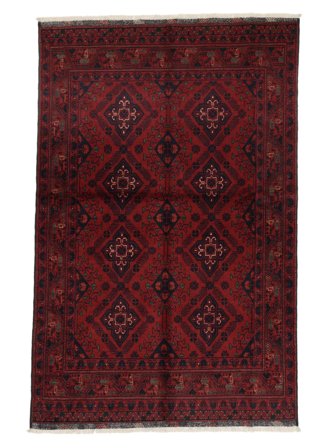 Medallón Pequeño Afghan Khal Mohammadi Alfombra 124X190 Lana