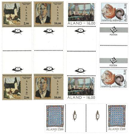Åland - 5 forskellige gutterpair - Postfrisk