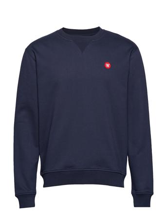 Tye Sweatshirt Sweat-shirt Genser Marineblå Double A By Wood Wood*Betinget Tilbud