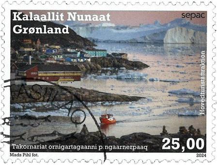 Grønland - SEPAC 2024 Hovedturistattraktion - Stemplet frimærke