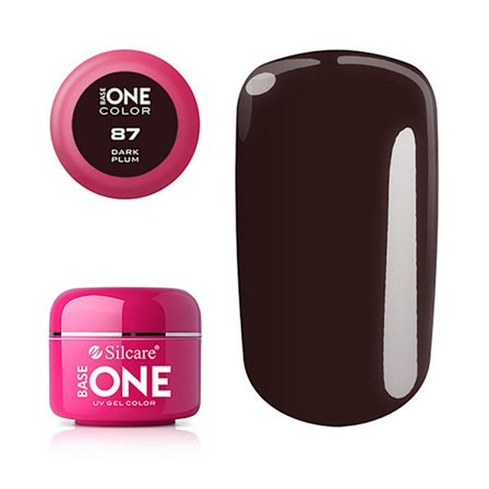 Base one - Color - UV Gel - Dark Plum - 87 - 5 gram