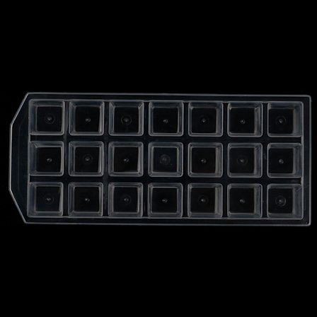 21Grid Ice Cube Pudding Maker Form Kylskåp Isform Mould