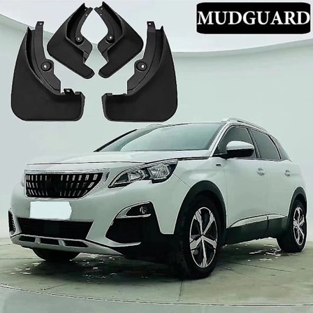 Bil Styling Mudderklapper til Peugeot 3008 Mk2 Gt 2017 2018 2019 2020 2021 Stænkskærme 4 stk Foran Bag