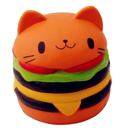 Squishy Slow Rising squeeze leke Hamburger Leker For Barn