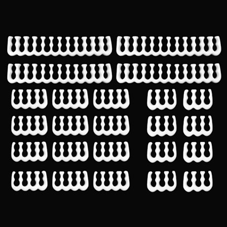 1 set 24 stift x 4 8 stift x 12 6 stift x 8 PP kabelkamklämma/klämma/byrå för 3,4 mm ärmförsedda kablar Power