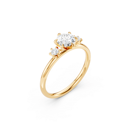 Nattviol, 18K Gelbgold : Diamanten - Laborgezüchtet, Karat - 0.50 kt