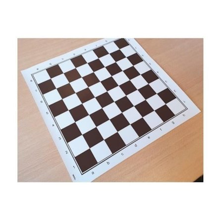 Shakkimatto - Malli TS50M - Pehmeä vinyl - Koko 5 - Ruskea