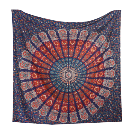 Mandala vegg Henger blomster gull sengetøy gobelin trykt