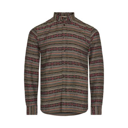 Anerkjendt, Overhemd- Akkonrad Jacquard Inka Grijs, Heren, Maat:S