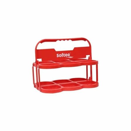 Softee Deluxe hopfällbar flaskbur - röd - TU