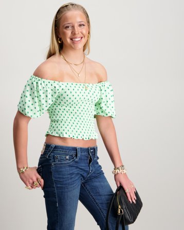 Grunt Point Dots Top Blanc Hauts et chemisiers Fille - Kids Brand Store