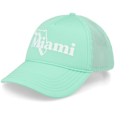 American Needle - Grønn trucker Caps - Miami Foamy Valin Seafoam Trucker @ Hatstore