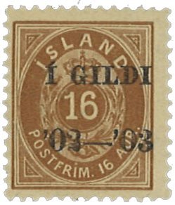 Island 1902 - AFA 29B - Postfrisk