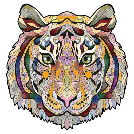 Tiger 3D Puinen Puzzle Aikuisten Lasten Palapelit Eläinpalapelit Boutique Lahjarasia Pakkaus Lapsille