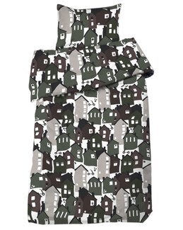 Sengetøj Village 2-delt Grøn