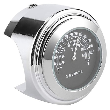 Motorcykel Temperaturmåler, Styrtermometer Vejrbestandig Til Motorcykel(sort)