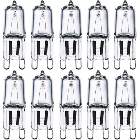 G9 Halogenpærer 28w (29w) 230v 2800k Varmt Hvit Dimbar, G9 Kapselpærer For Lysekroner, Vegglamper, Bordlamper, 10-pakning Fw