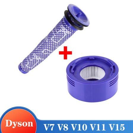 Förfilter + HEPA efterfiltersats för Dyson V7 V8 Vakuumbyte Förfilter och efterfiltertillbehör