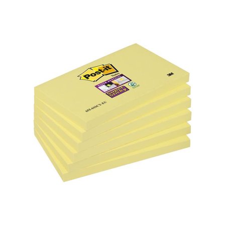 POST-IT Notes SS 76x127mm gul 6/fp - Lyreco - Kontorsmaterial - Notes och Post-It - Notes - Extra sticky